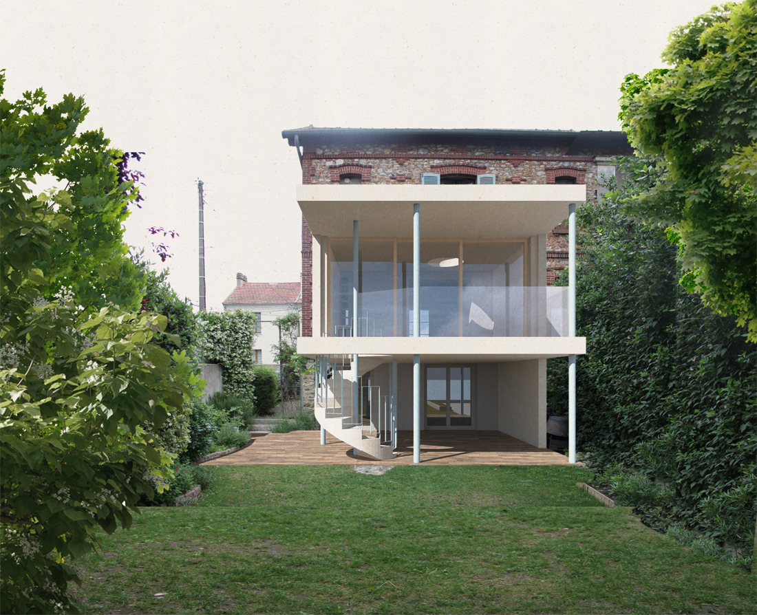 Guinovart+Bourgeois, architecture, rénovation énergétique et patrimoine, projet d'extension d'une maison individuelle