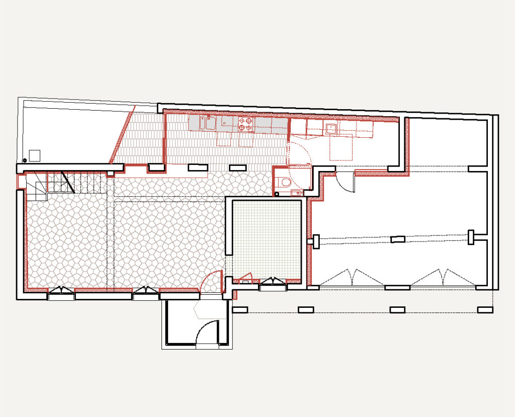 HI15 MAISON PI - Rénovation énergétique et extension d'une maison individuelle, Villejuif (94) plan projet