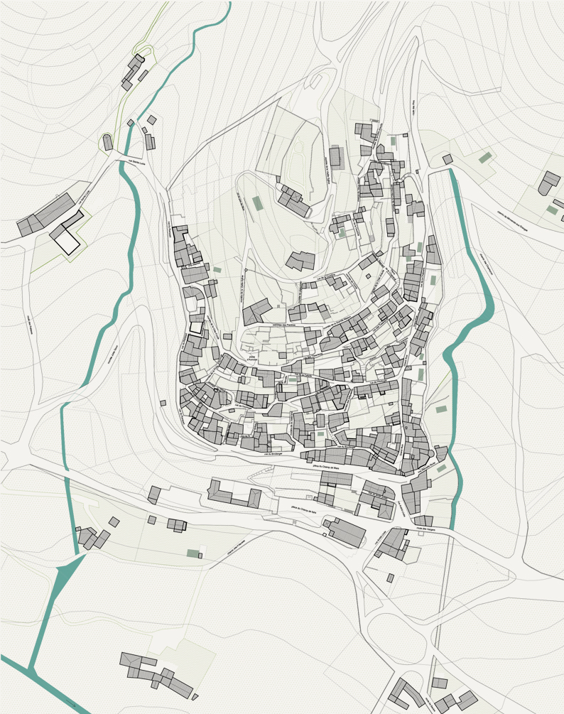 Révision du Site Patrimonial de Mirmande (26) - plan de masse